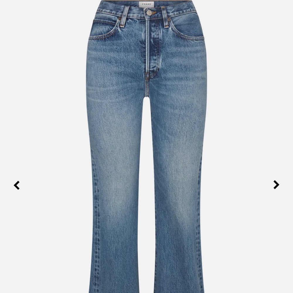 Frame Denim Mid Rise Relaxed Flare